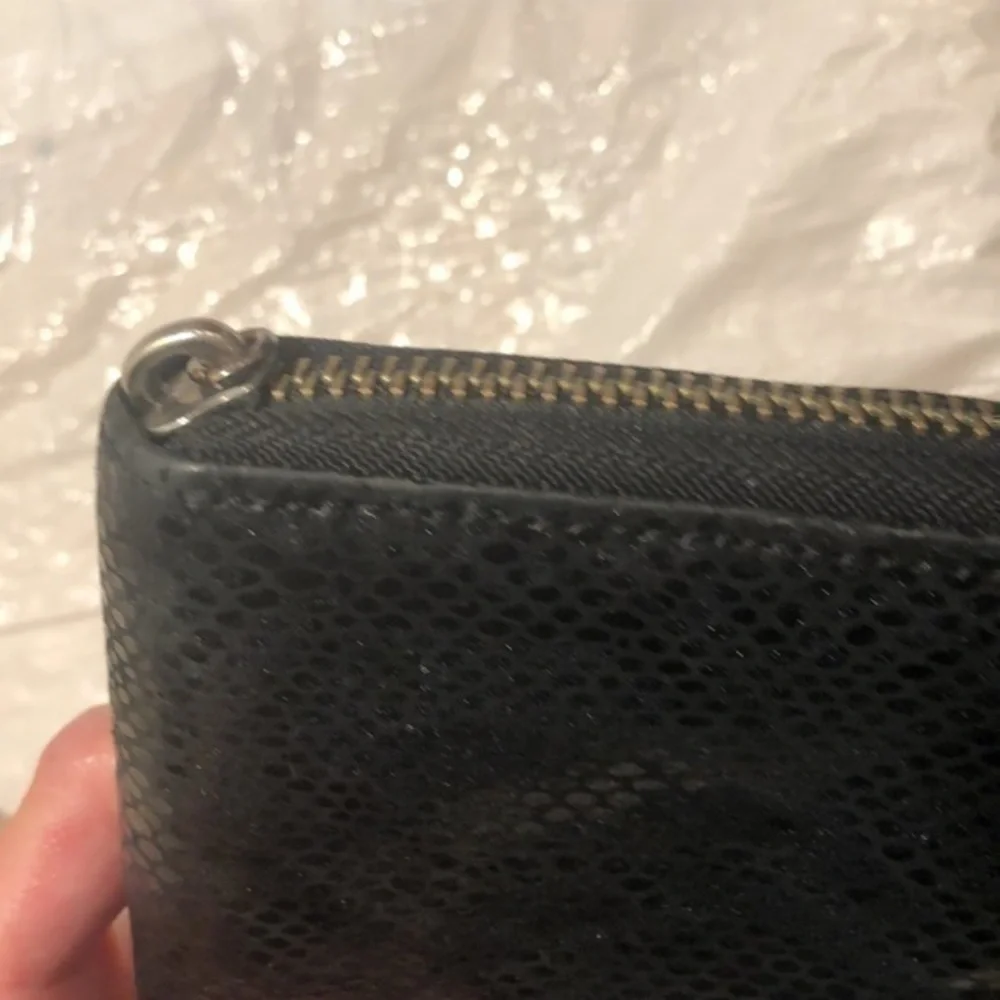 Tory Burch snakeskin embossed clutch wallet